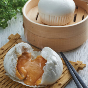 Ooze-worthy Salted Egg Yolk Lava Custard Bun (Liu Sha Pau) - 6 pcs