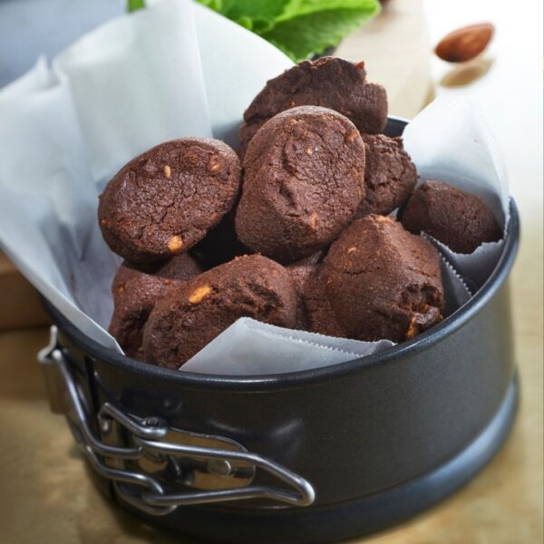 Pink Himalayan Sea Salt Chocolate Almond Cookies
