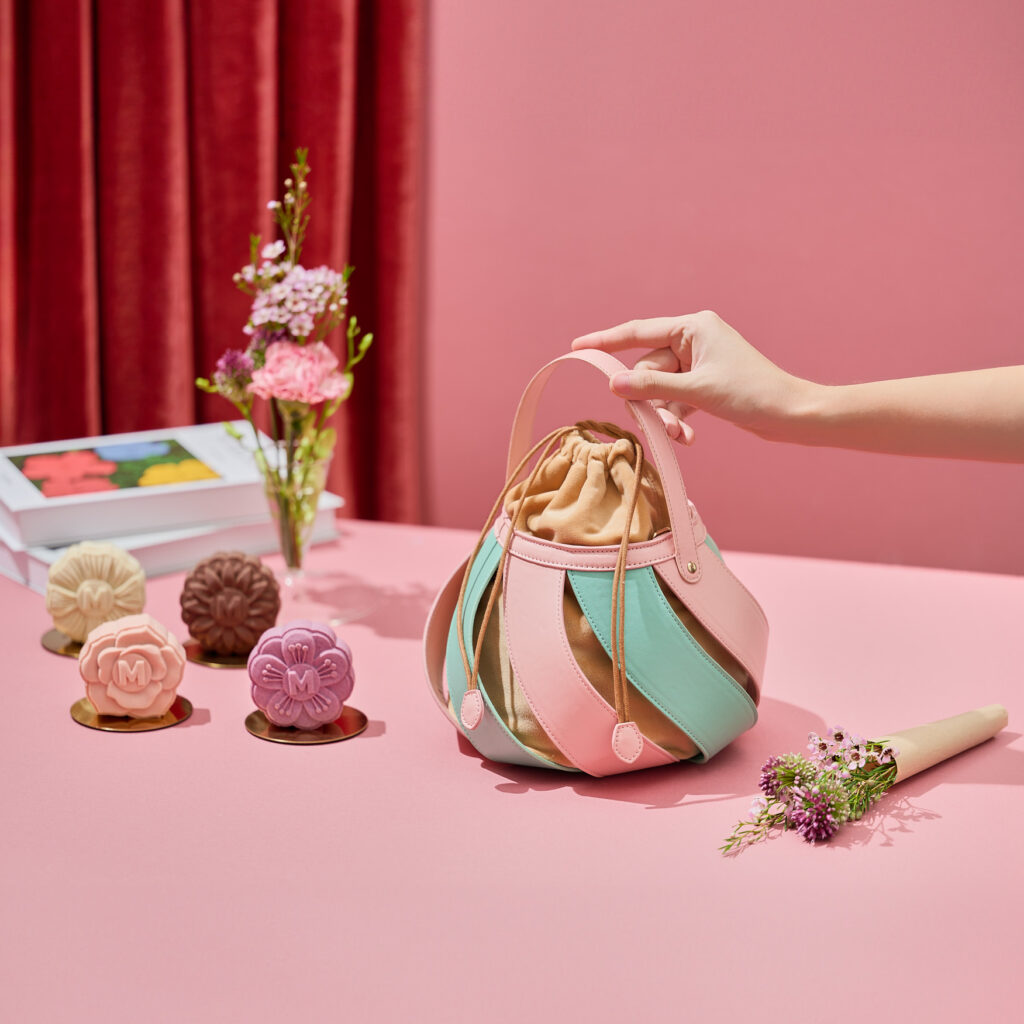 Mdm Ling Bakery Mid Autumn Festival 2023 Mooncake Minty Rose Bucket Bag