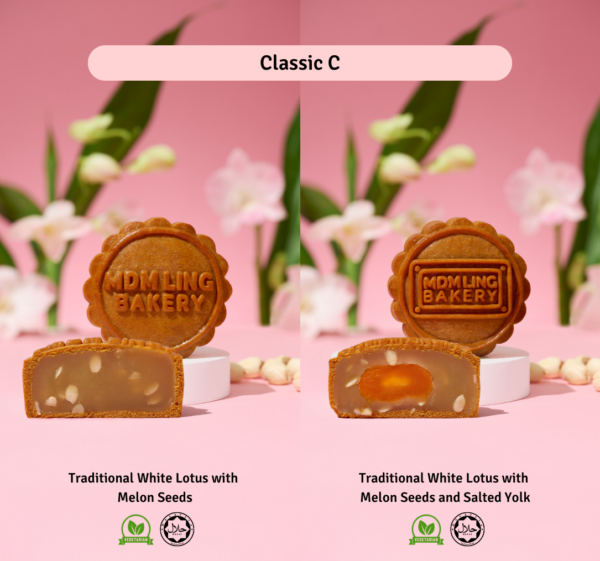 Premium Traditional Baked Mooncakes with and without Lotus Yolk