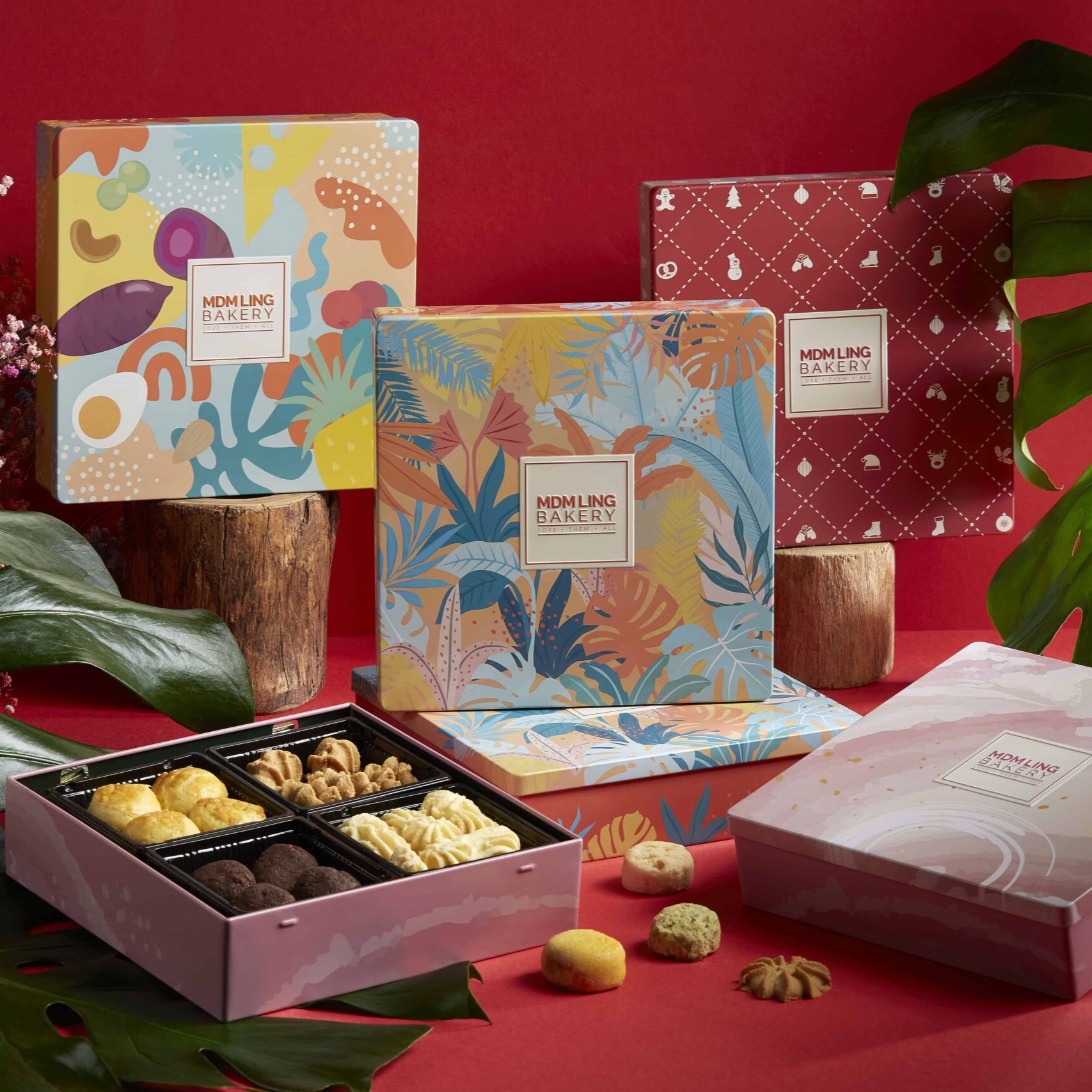 cny gift hampers cookies gift box singapore