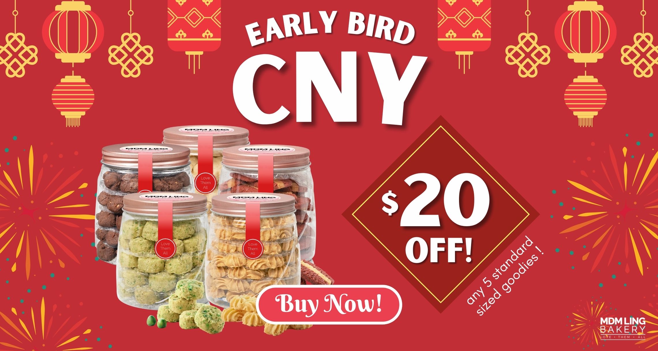 Mdm Ling Bakery Chinese New Year CNY Cookies 2024 Promotion