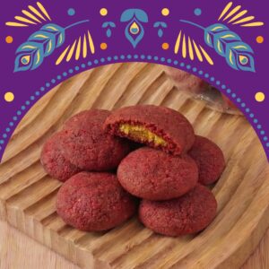 Red Velvet Biscoff Cookies
