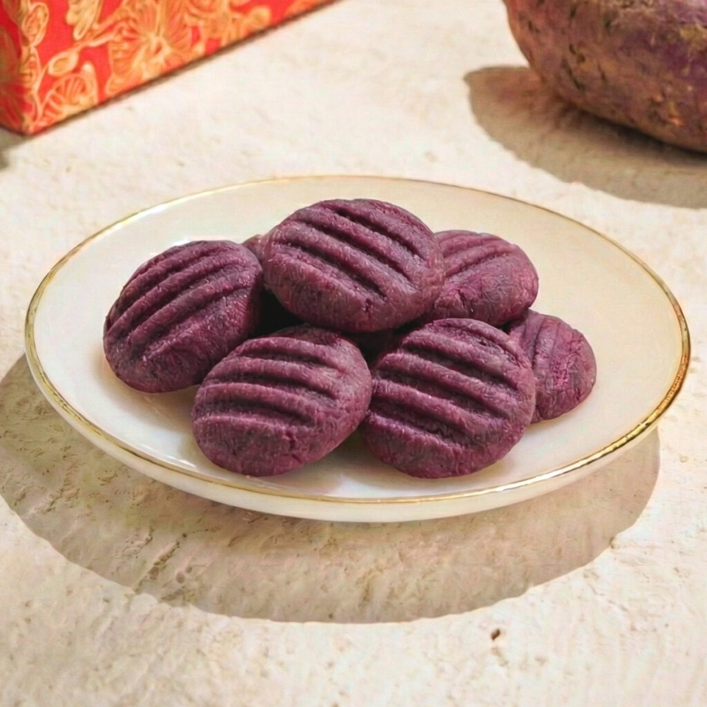 Purple Sweet Potato Cookies - Mdm Ling Bakery