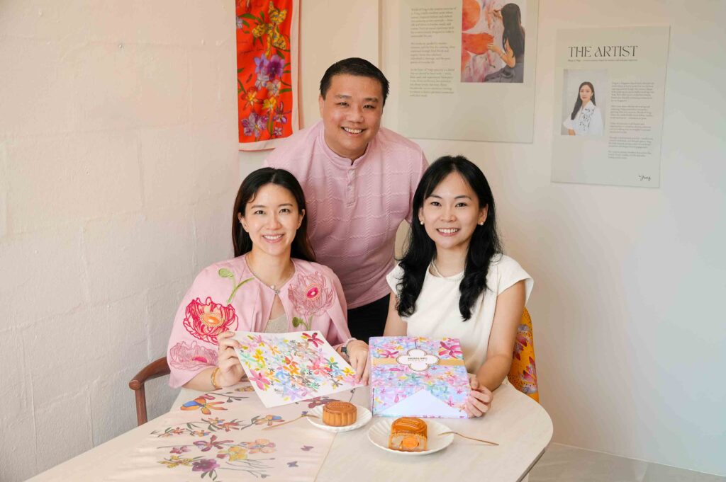 Phuay Li Ying visual artist, breast cancer foundation CEO Jacob Soo, Mdm Ling Bakery Founder Evelyn Lim